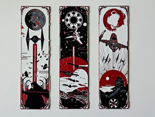 Star Wars Bookmark Set 3D Printed Galactic Ships Jedi Sith Gift for Fans