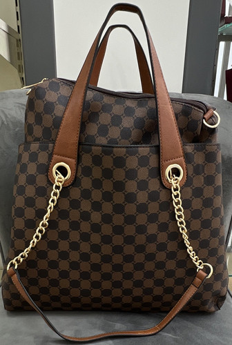 Women brown checkered - brown,