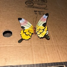 ceramic butterfly wall plaque