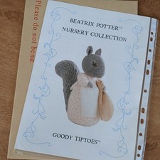 Beatrix Potter Nursery Collection Goody Tiptoes Toy Knitting Pattern  Alan Dart 