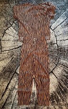 Zara Camel Zebra Printed Top