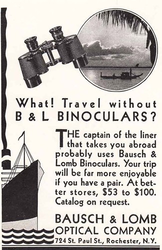 1931 bausch lomb binoculars - lomb:,