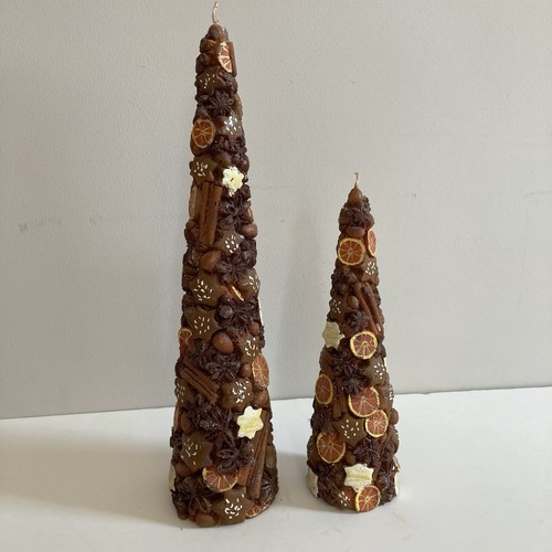 Vintage candles christmas cone - vintage,