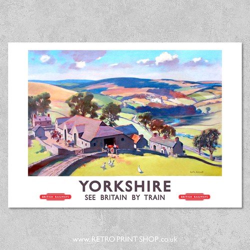 Yorkshire poster railway - br,