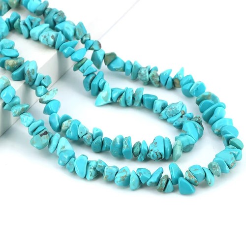 Natural stone chip beads - chip,