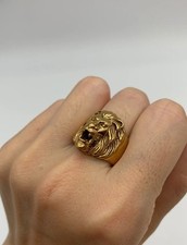 Gold Lion Ring, Lion Head