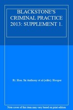 BLACKSTONE'S CRIMINAL PRACTICE