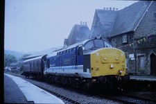 Orig 35mm C/Slide Class  37 37414 at Knighton  (Wales)  5/4/1993  +Copyright