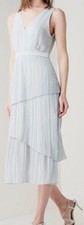 TED BAKER  Blue Pleated Midi
