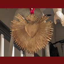 Sacred Heart Ex Voto Antiqued