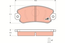GDB297 TRW BRAKE PAD SET, DISC