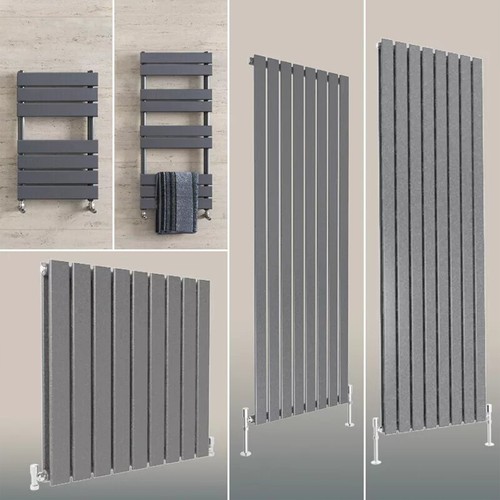 Anthracite flat panel towel - anthracite,