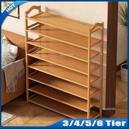 Tiers bamboo shoe rack - 6,