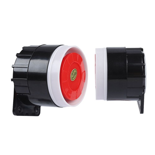 12v 120db red wired alarm - 12v,
