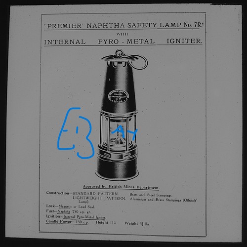 Premier safety lamp no7r leeds - premier,