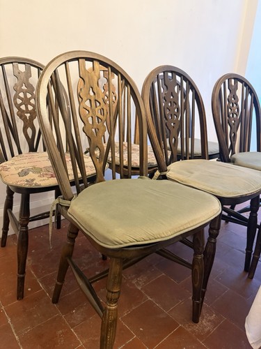 Six wheel back dining - wheel,