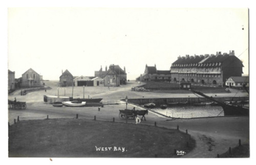 Real photo postcard west bay - postcard,