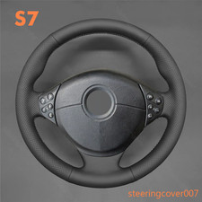 Genuine Leather Steering Wheel Cover Stitch Wrap for BMW 5 SERIES E39 1999-2001