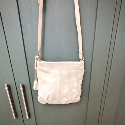 Clarks beige leather crossbody - clarks,