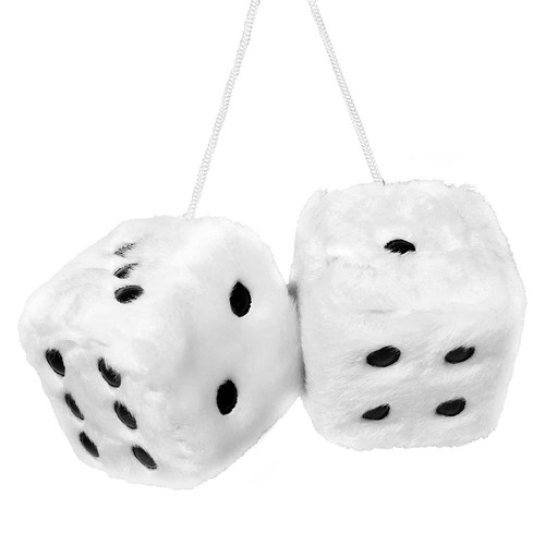 Fluffy dice for car 2 - for,