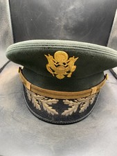 Vintage U.S. Army Officers Major Visor Cap Vietnam War - Bancroft- Size 7 - 56cm