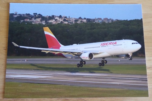 Iberia airbus a330 postcard - iberia,