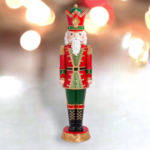 6ft red green nutcracker - red/green,