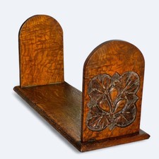 Antique Early 20th Century Oak Collapsible Travelling Book Stand, Reading Shelf