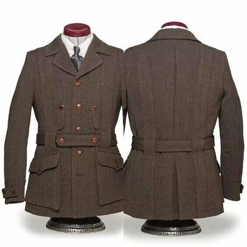 Men brown safari jackets - men's,