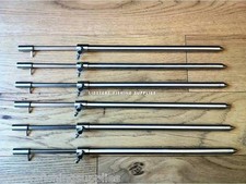 6 x New Solid Stainless Steel