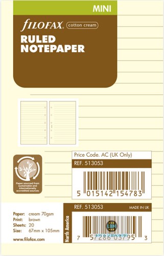 Filofax mini size cotton - filofax,
