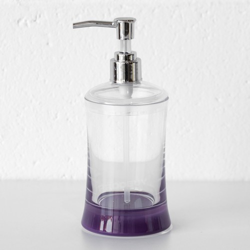 Clear acrylic purple lotion - clear,