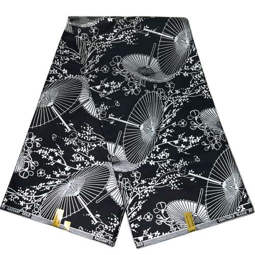 African fabric umbrella print - african,