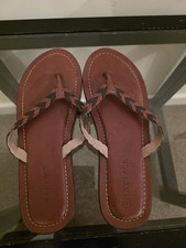 Fat Face Brown Leather Sandals
