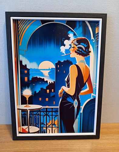 Art deco woman cityscape - deco,