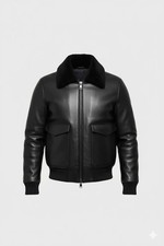 Men’s Black Shearling