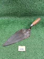 Vintage WHS Hunt & Sons Brades 11" Inch Bricklayers Trowel Capped Handle (#436)