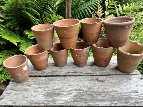 Hand thrown vintage terracotta - hand,