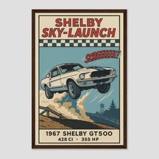 1967 shelby gt500 - gt500, poster