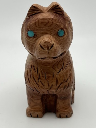 Zuni cedar chow husky fetish - zuni,