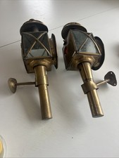 Pair vintage carriage brass - pair, of