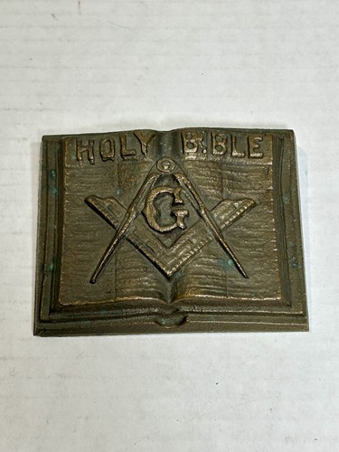 Antique bronze masonic - bronze,