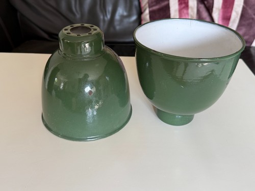 Vintage green enamel - green,