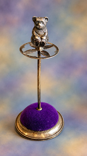 Teddy bear hatpin - teddy, pin