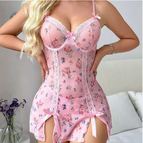 Women lace sheer - lace, babydoll