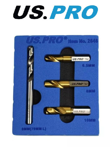 Pro spot weld drill - set, 4pc