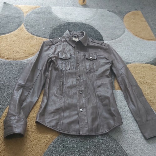 Pearly king leather jacket - leather,