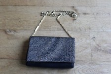 Vintage Rene Caovilla Crystal Encrusted Evening Handbag Chain Shoulder Purse Bag