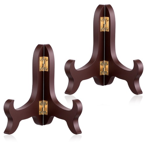 Wooden plate stand display - wooden,