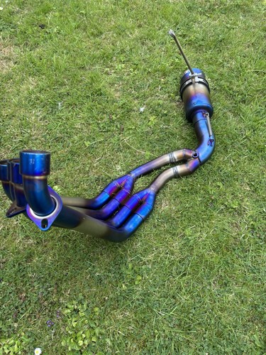 Honda cb650r blue exhaust - honda,